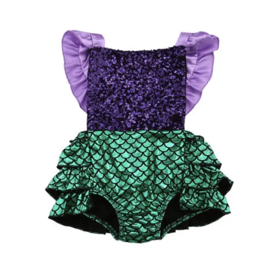 Sequined Mermaid Romper