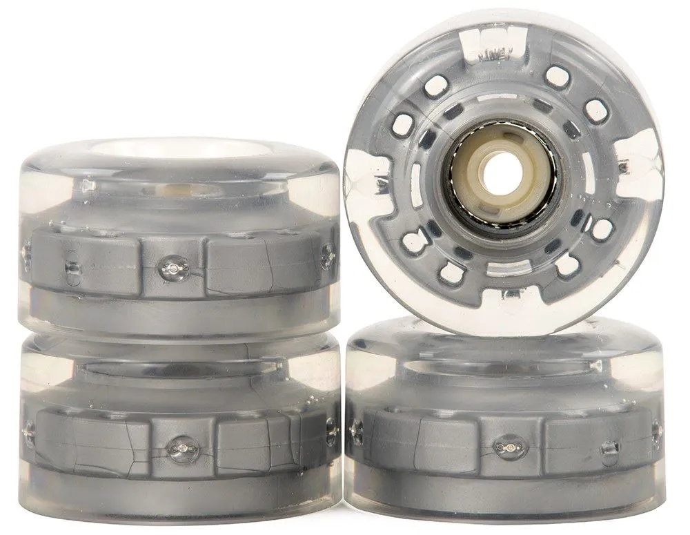 SFR Light Up Quad Roller Skate Wheels x4 - Grey