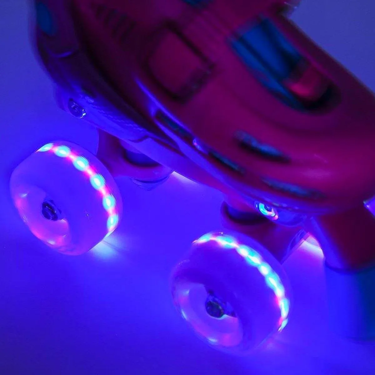 SFR Light Up Quad Roller Skate Wheels x4 - Grey