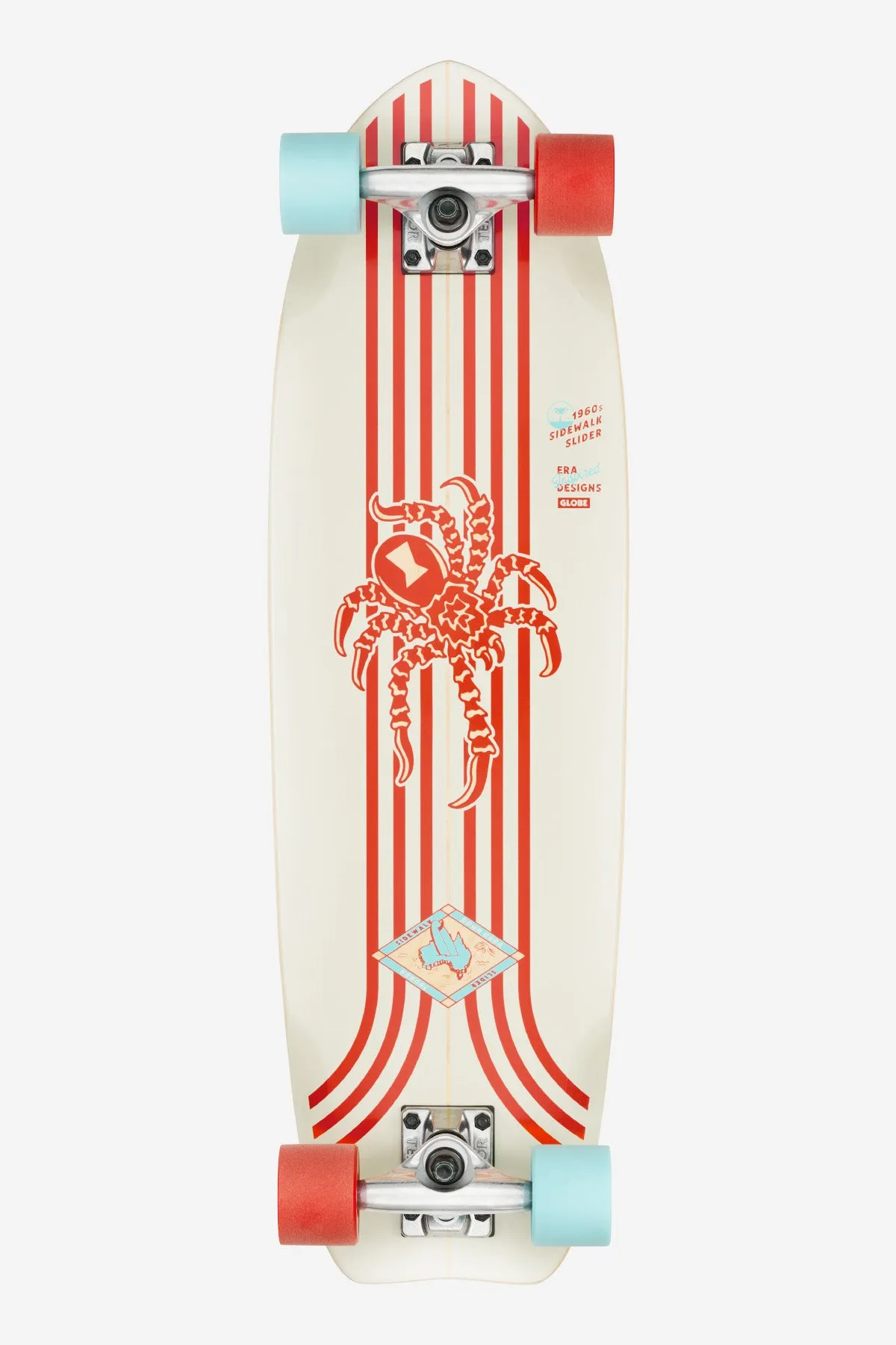 Sidewalk Slider 28" Cruiserboard - Red/Spider