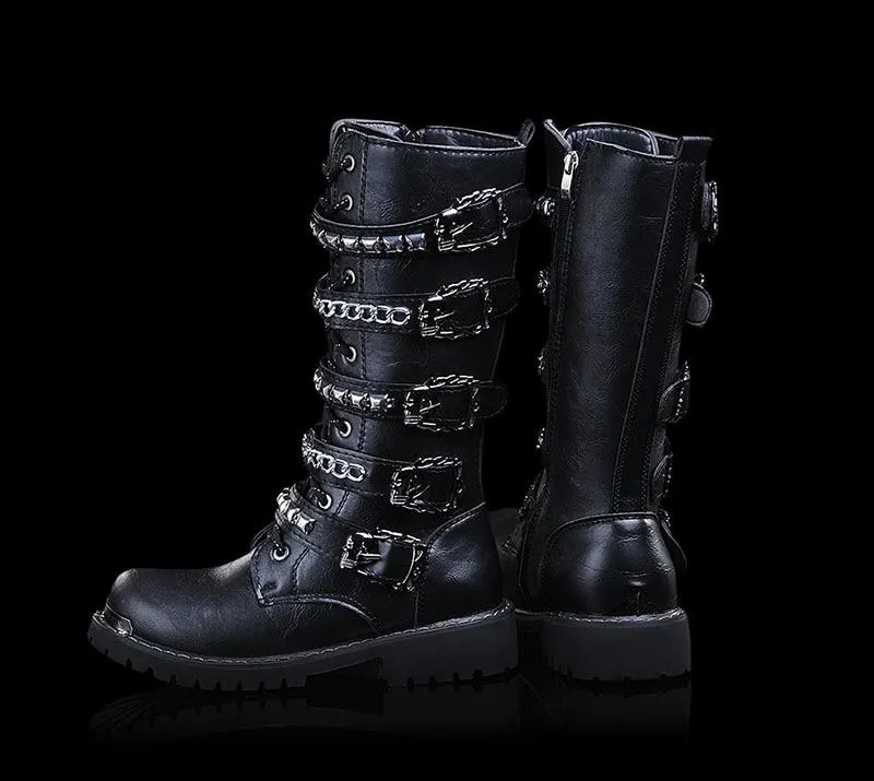 Skull Boots New Rock