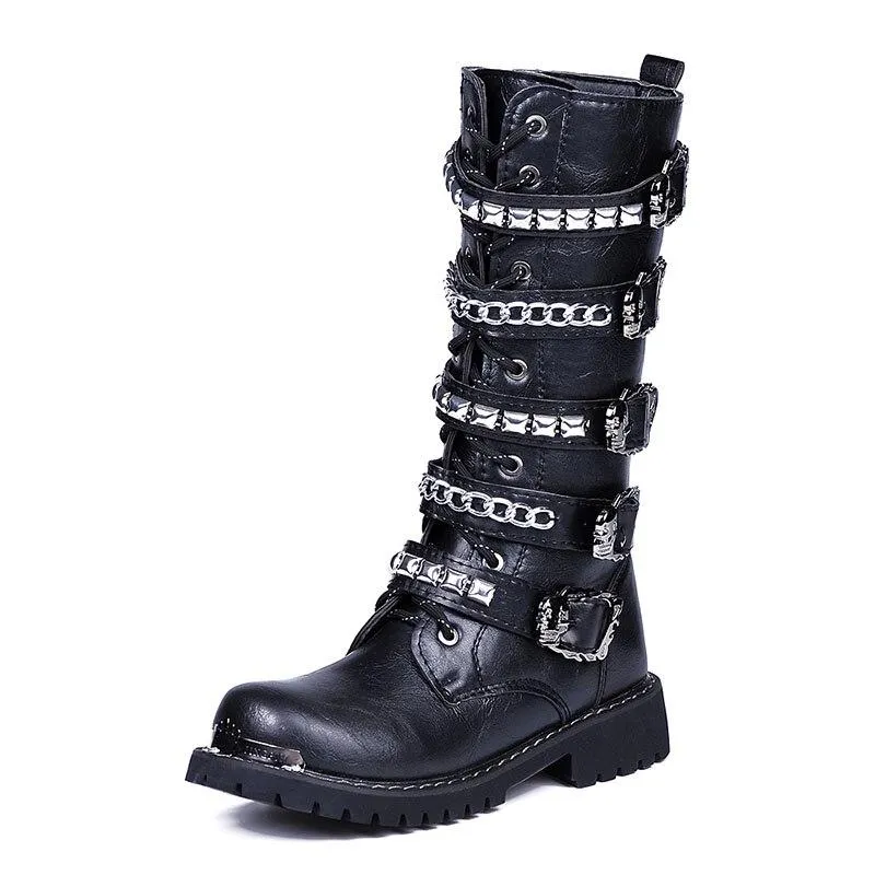 Skull Boots New Rock