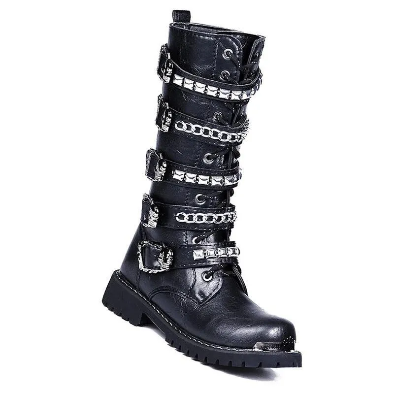Skull Boots New Rock