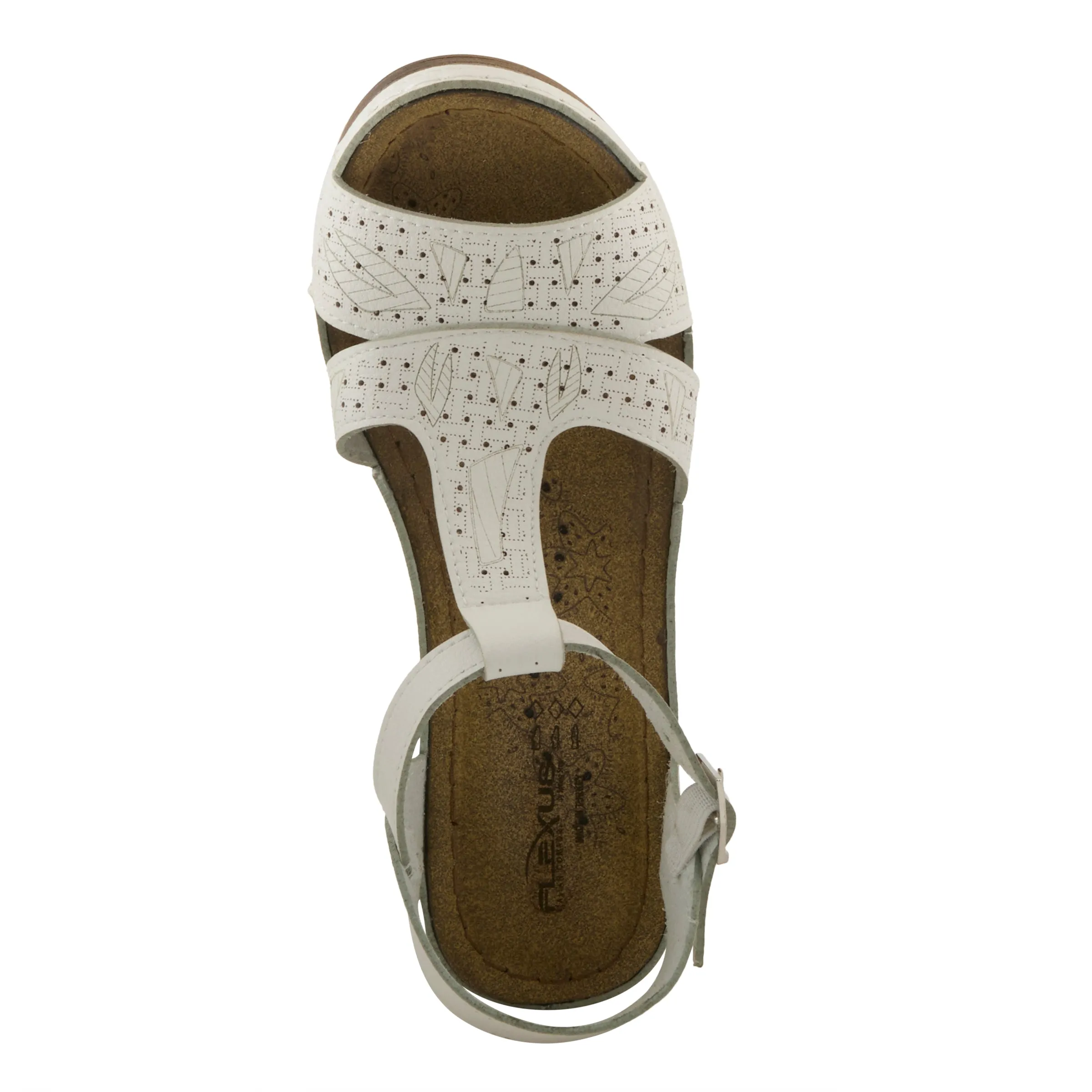 Spring Step Shoes  Flexus Natala Sandal Women’s Vegan Leather Wedge 3" Heel