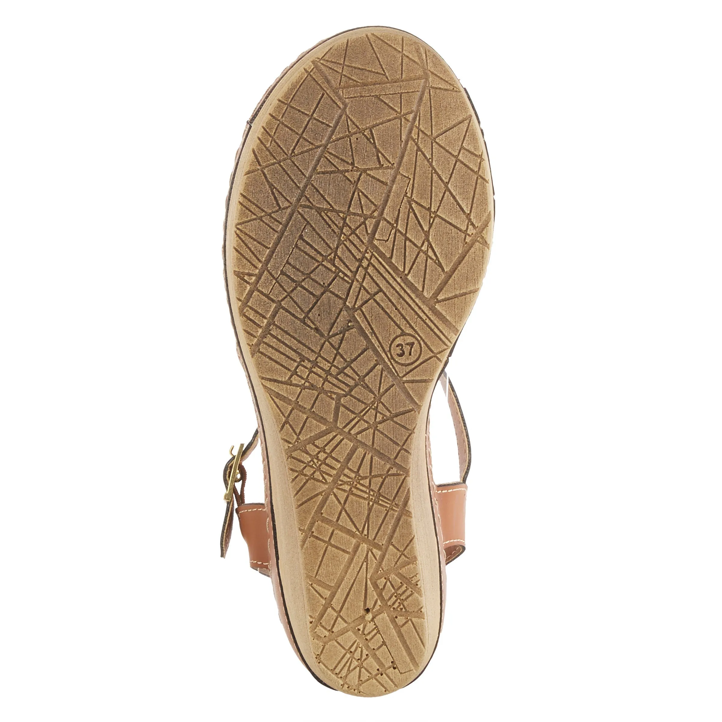 Spring Step Shoes  Flexus Natala Sandal Women’s Vegan Leather Wedge 3" Heel