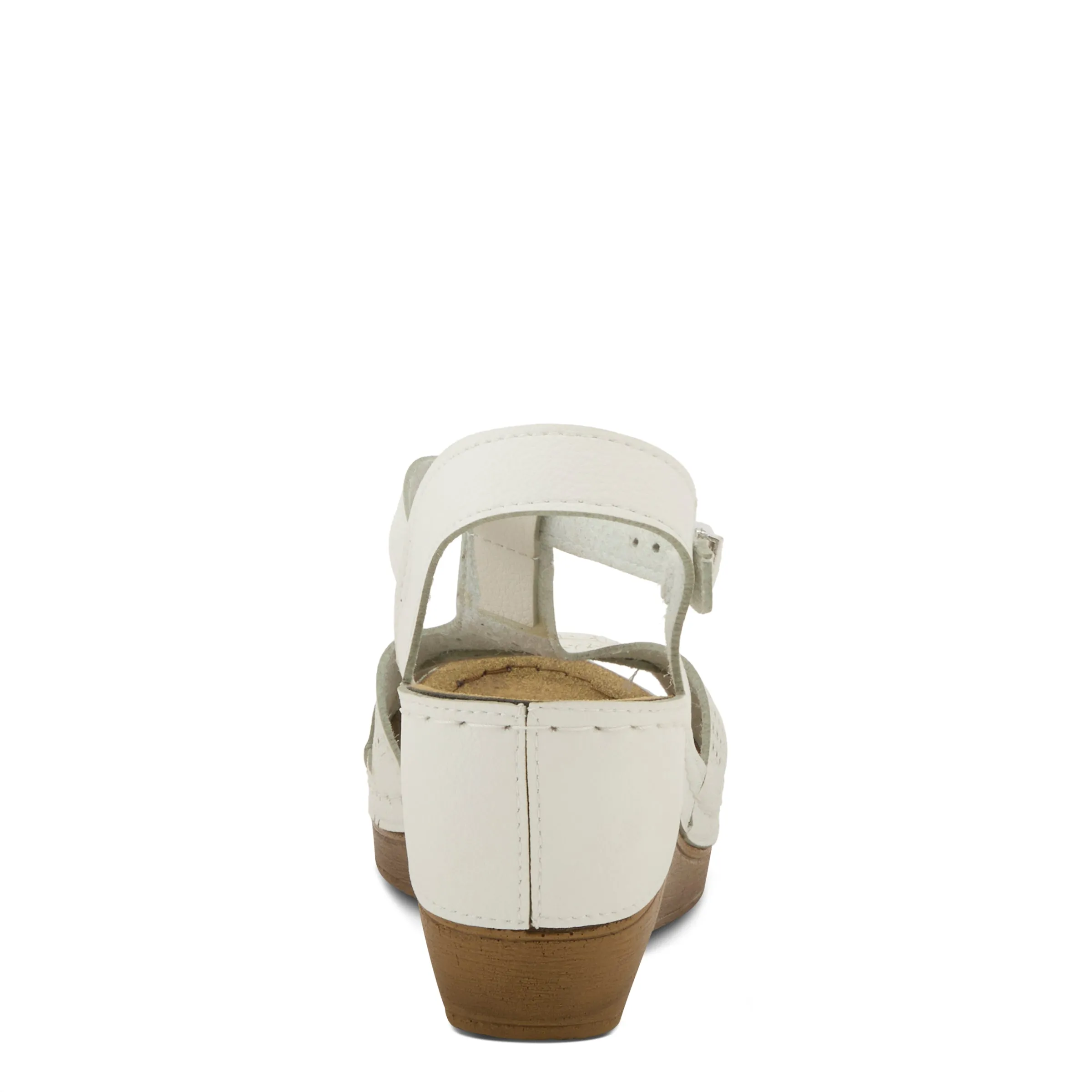 Spring Step Shoes  Flexus Natala Sandal Women’s Vegan Leather Wedge 3" Heel