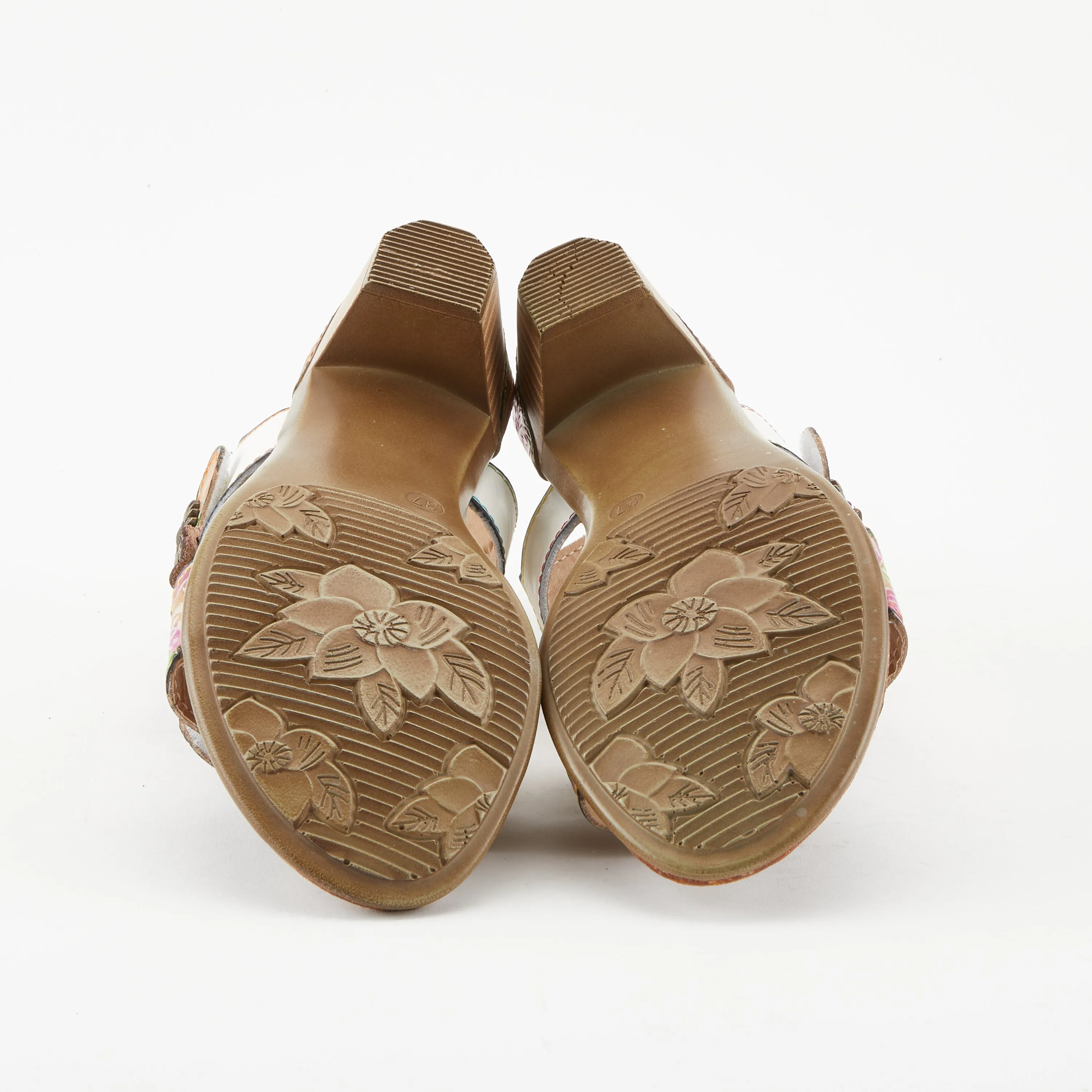 Spring Step Shoes  L'Artiste Aromas Slingback Sandals Women’s Leather Floral