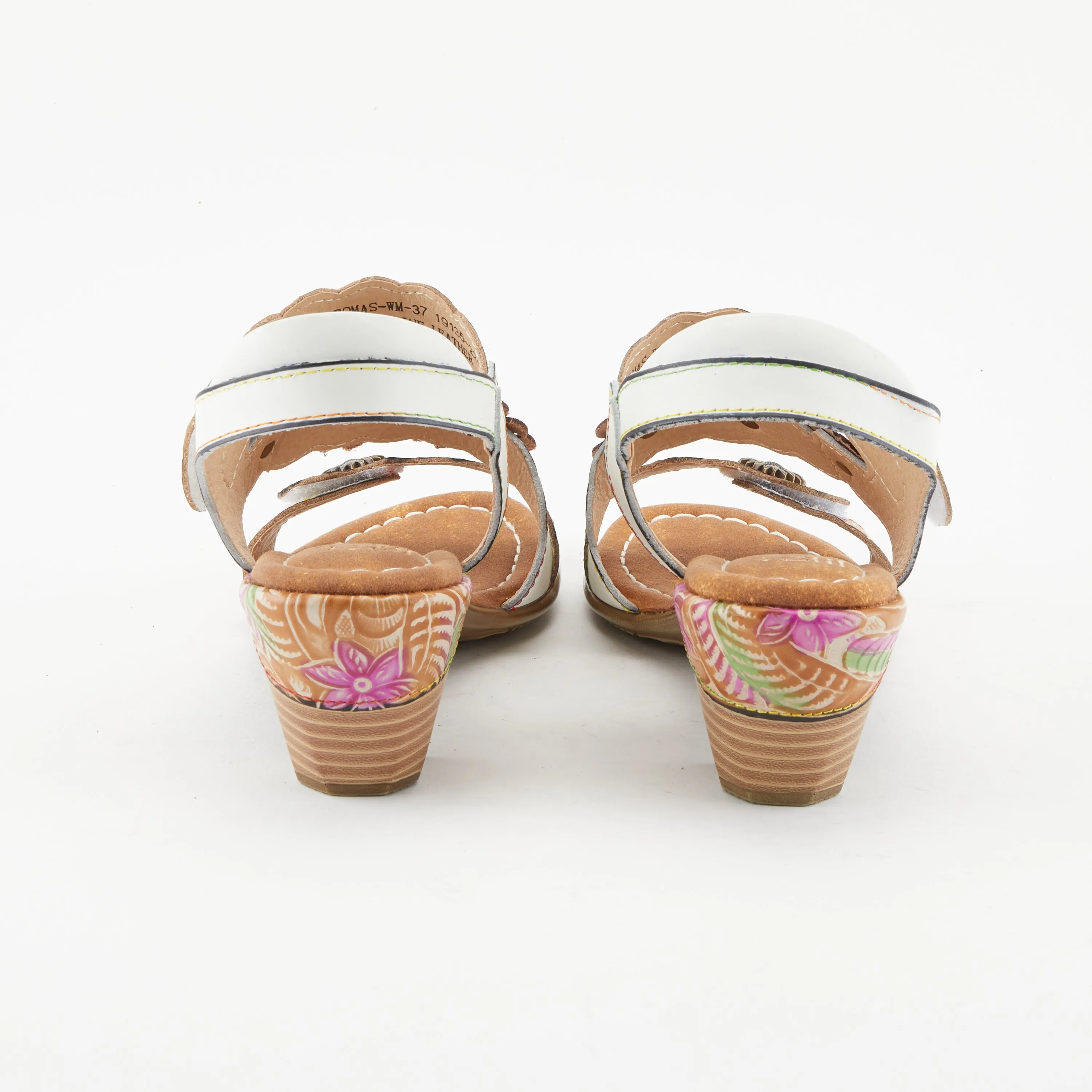 Spring Step Shoes  L'Artiste Aromas Slingback Sandals Women’s Leather Floral