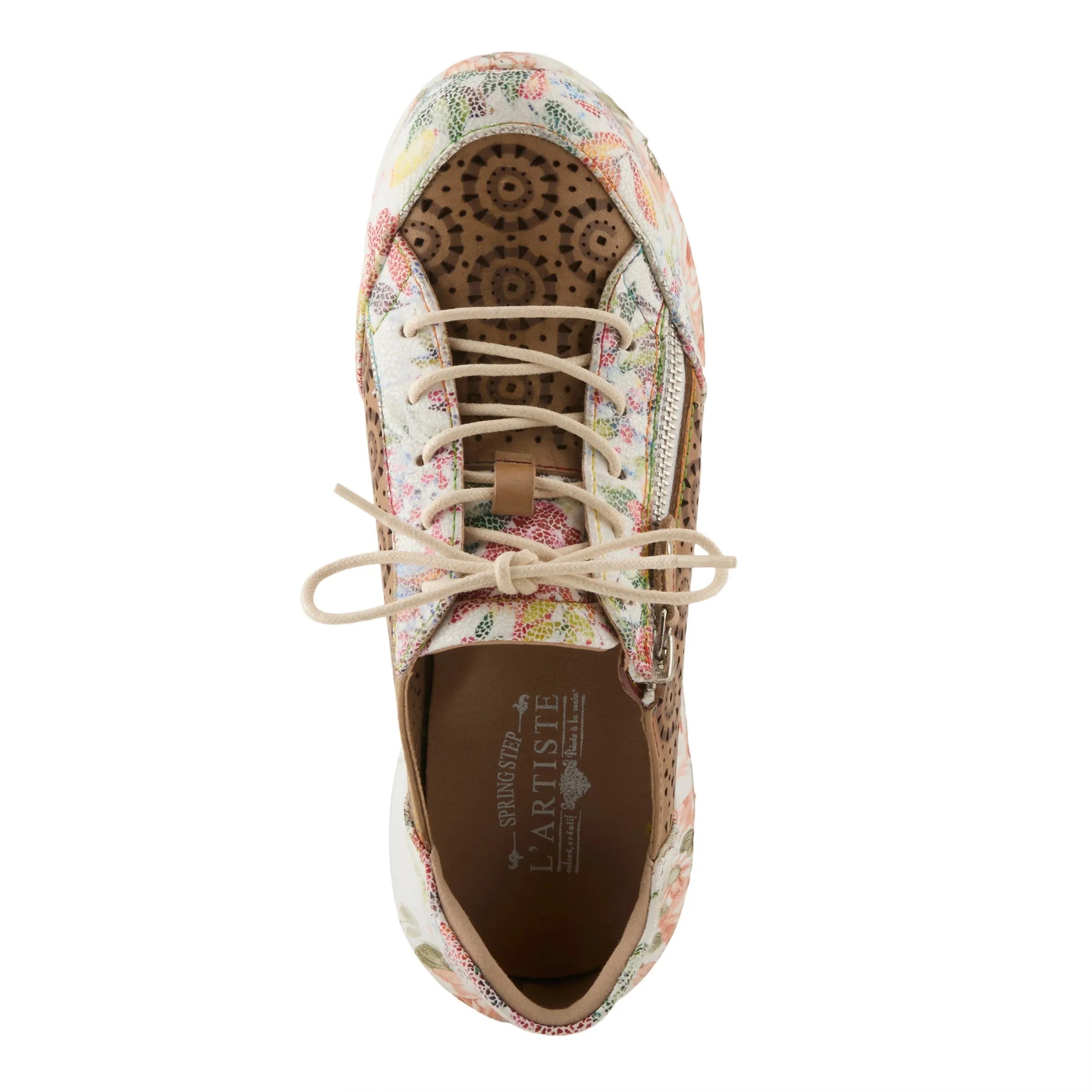 Spring Step Shoes  L'Artiste Jazzies Women's Leather Sneaker With Cutouts