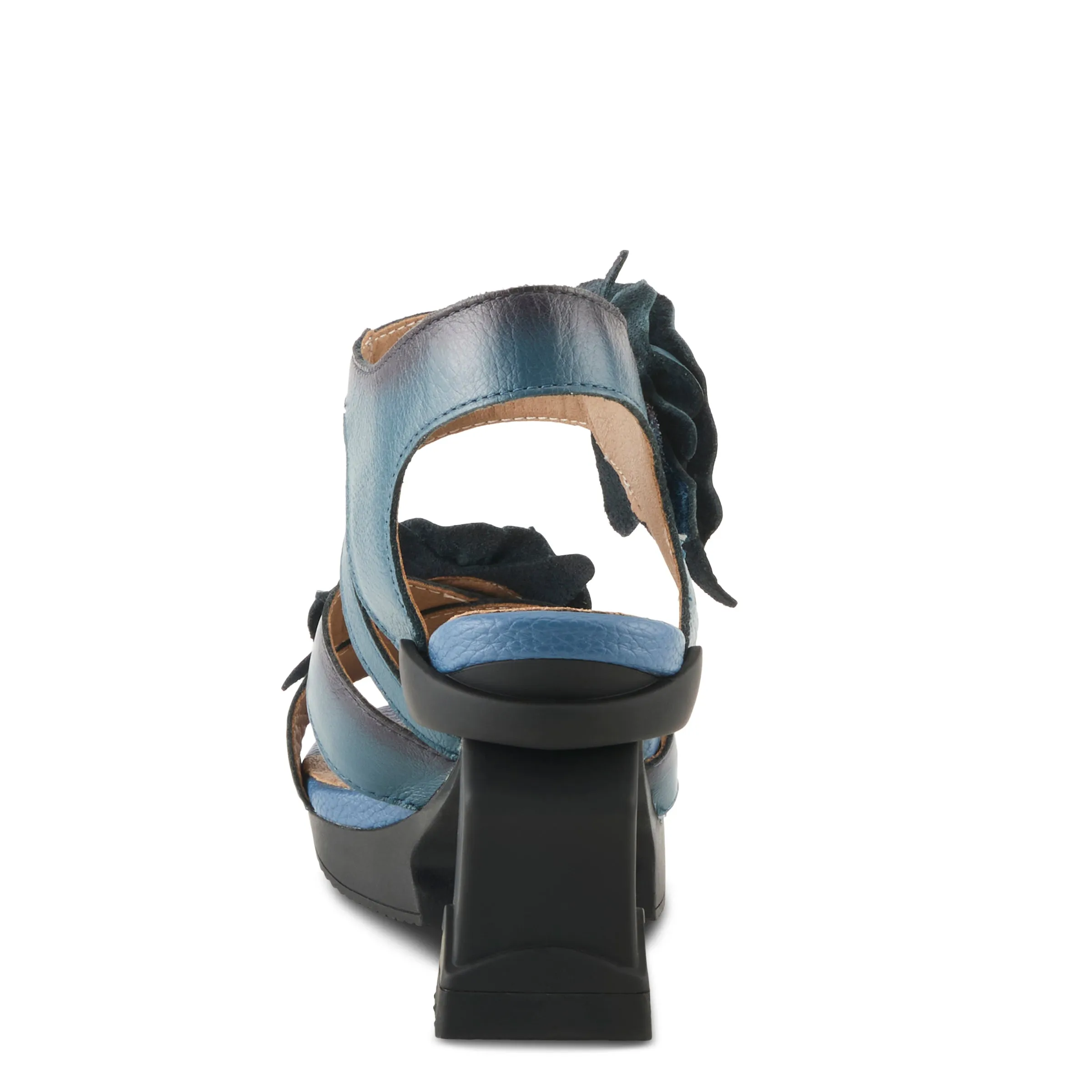 Spring Step Shoes L'Artiste Shelly Ankle Strap Sandal Women’s Hand Painted Leather