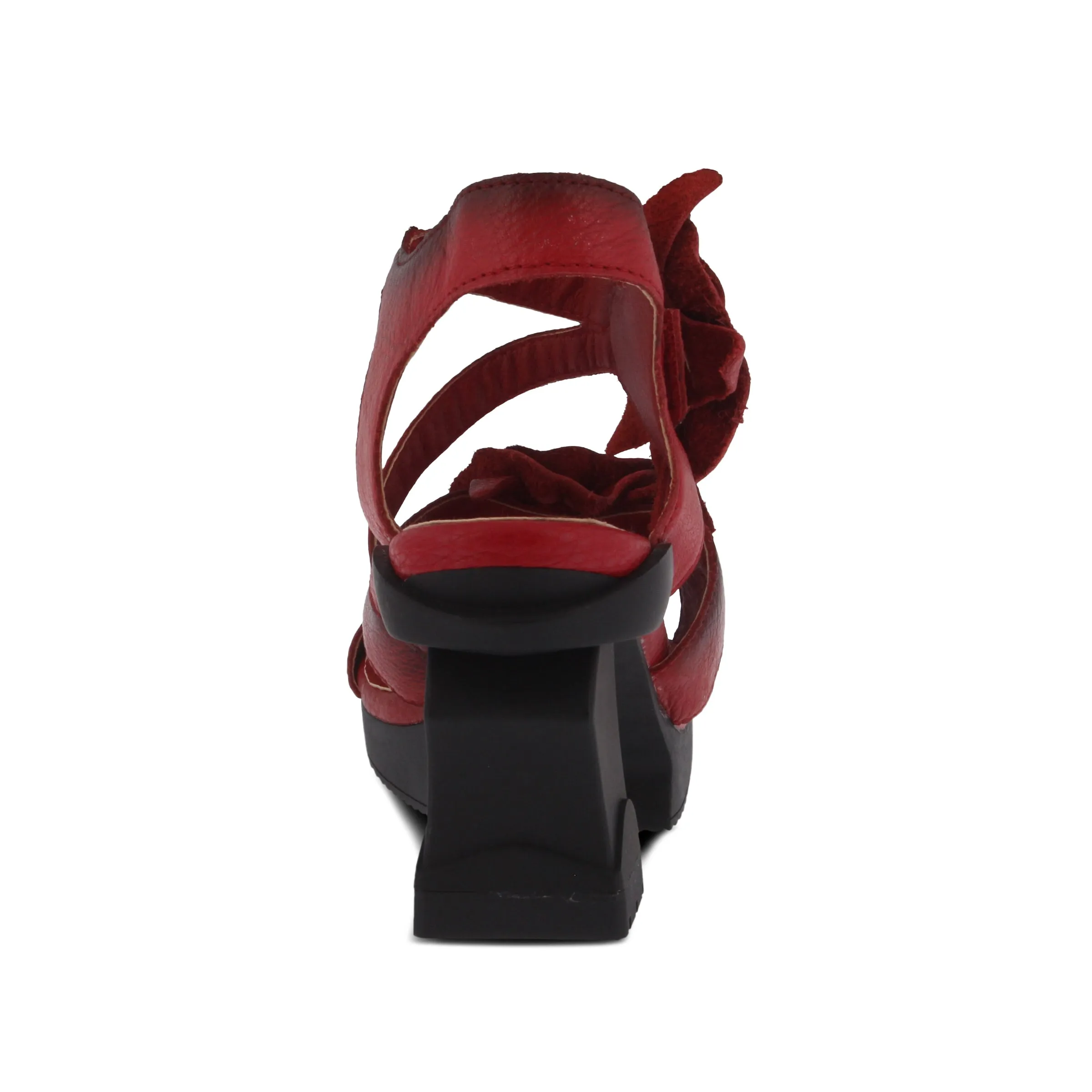 Spring Step Shoes L'Artiste Shelly Ankle Strap Sandal Women’s Hand Painted Leather