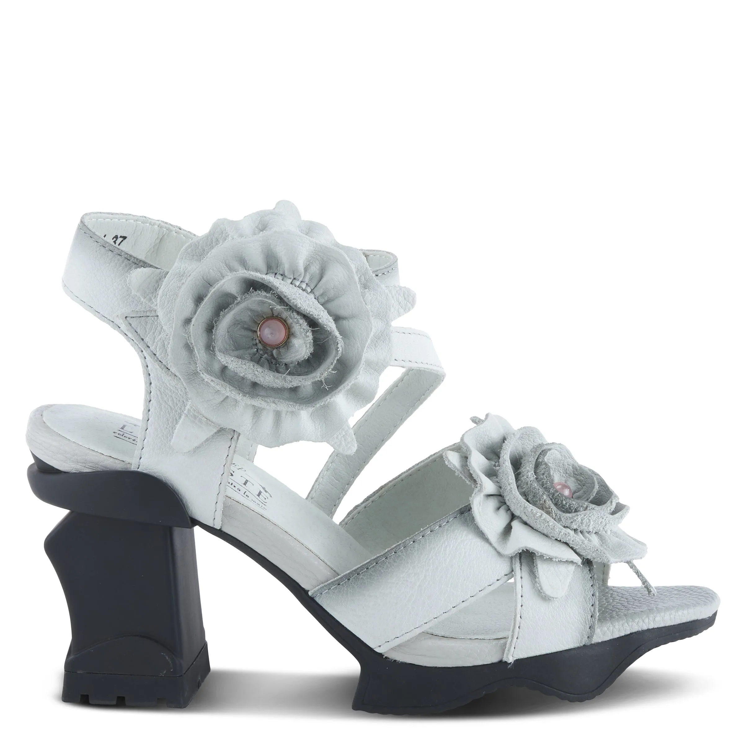 Spring Step Shoes L'Artiste Shelly Ankle Strap Sandal Women’s Hand Painted Leather