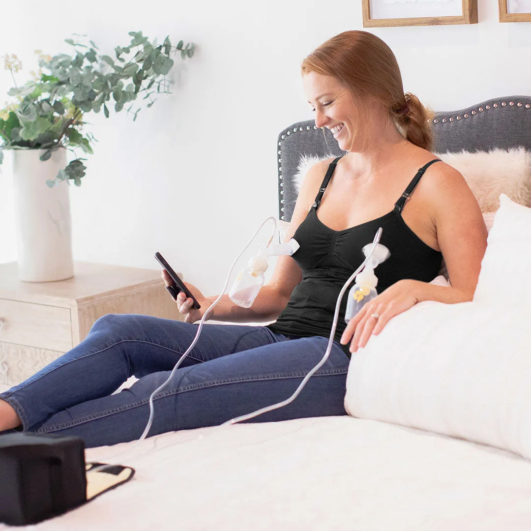 Sublime® Hands-Free Pumping & Nursing Tank | Black