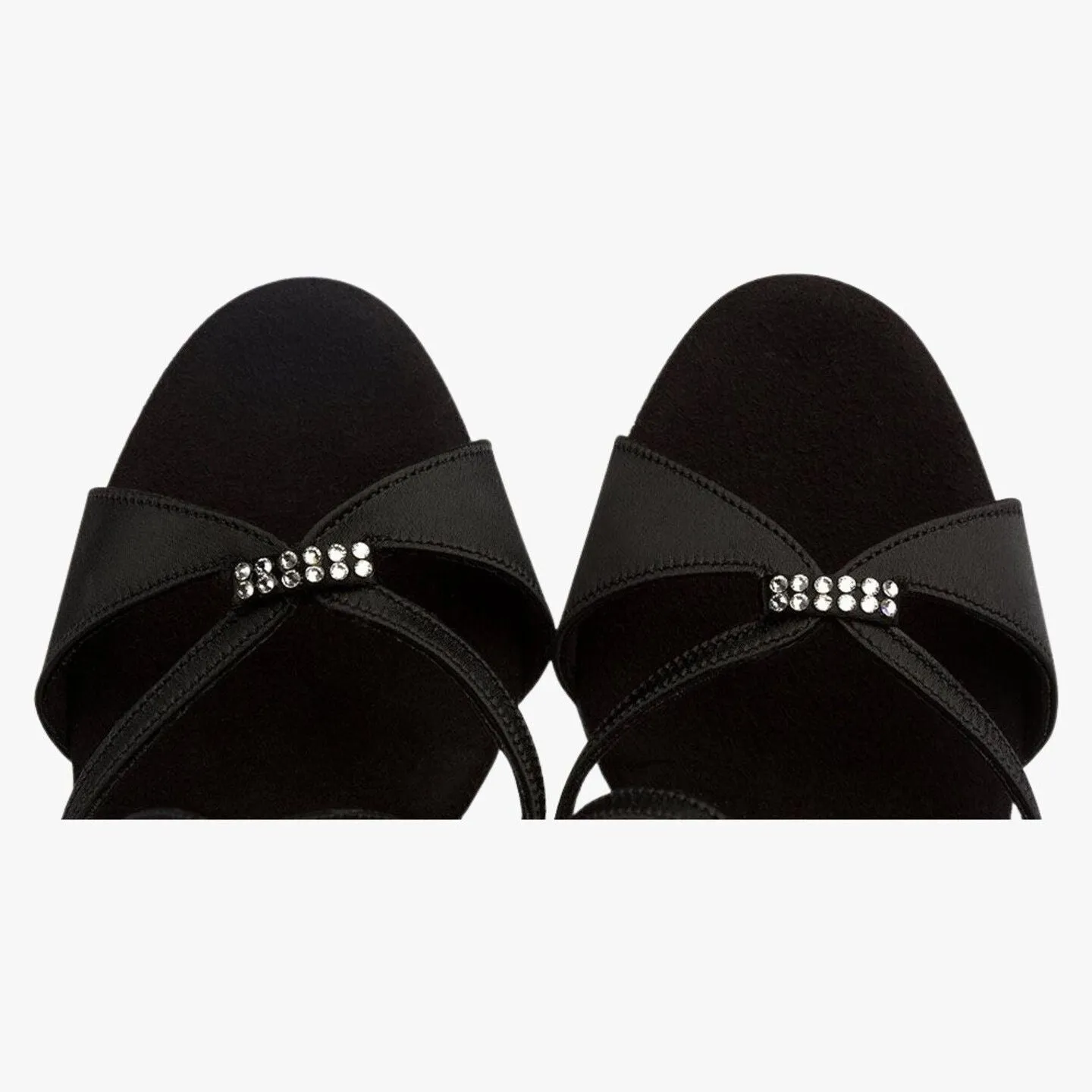 Supadance 1062 Ladies Latin Shoe Black Satin