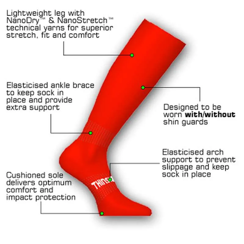 Thinskins Technical Football Socks Jnr