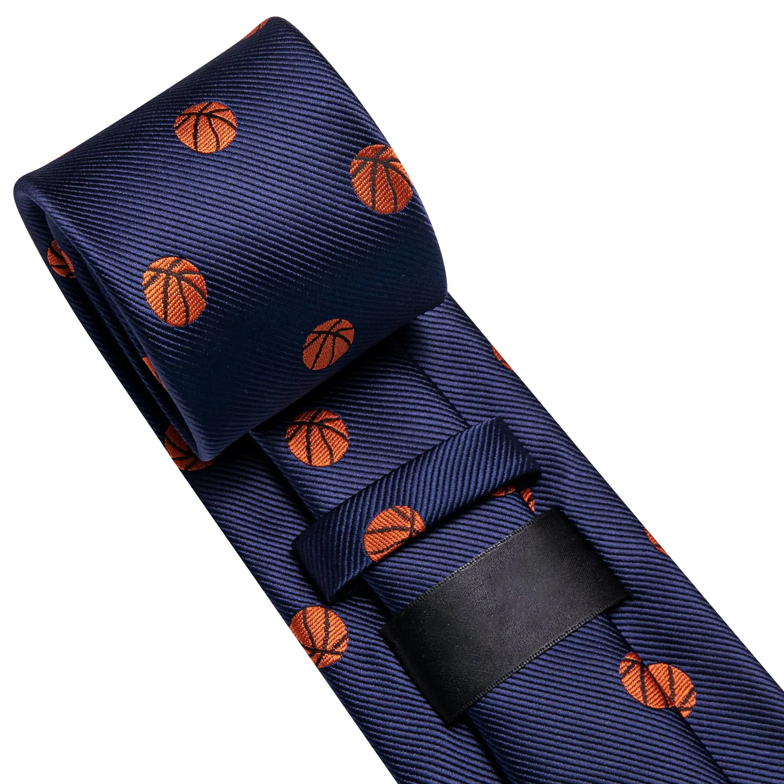 Ties2you Silk Necktie Deep Blue Fun Novelty Football Casual Mens Tie Set
