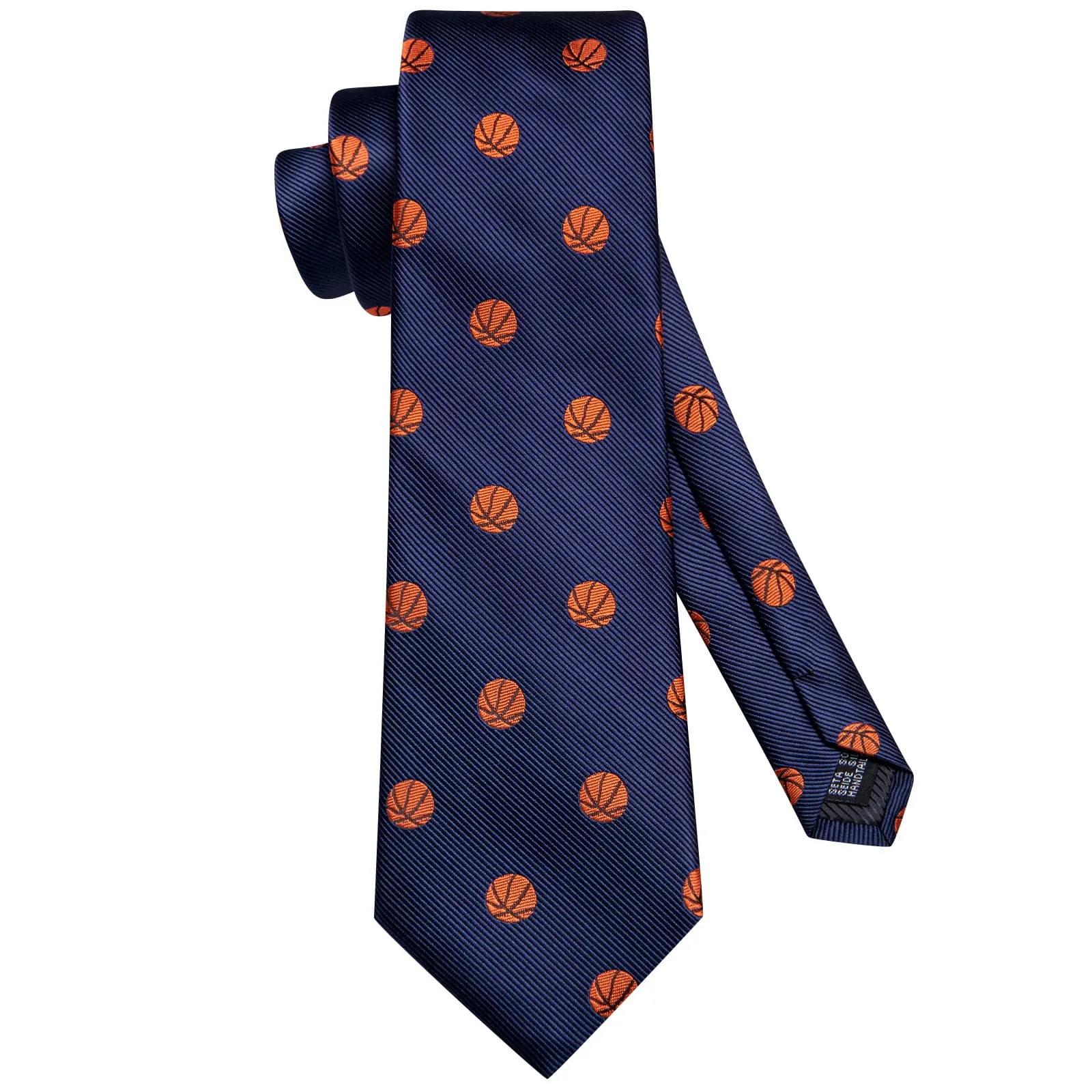 Ties2you Silk Necktie Deep Blue Fun Novelty Football Casual Mens Tie Set