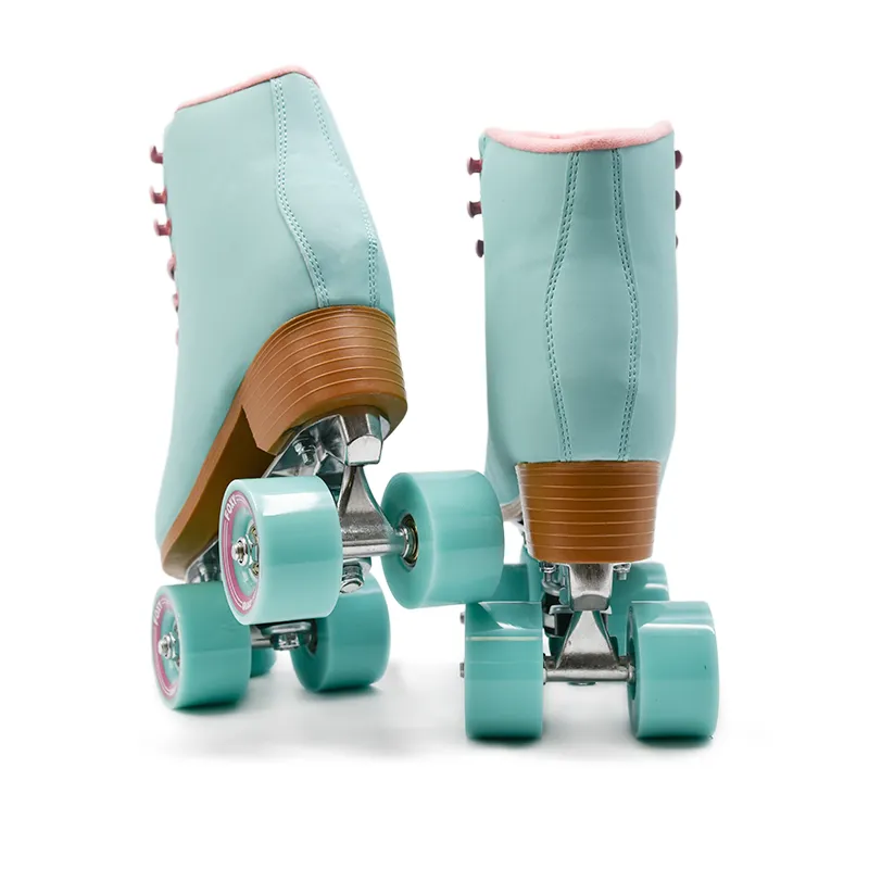 Timeless Teal Roller Skates