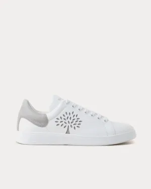 Tree Tennis Bovine Leather Pale Grey Low Top Sneakers