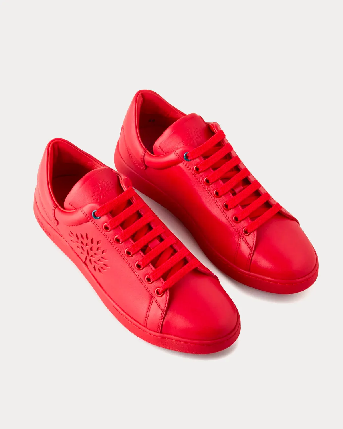 Tree Tennis Leather Lancaster Red Low Top Sneakers