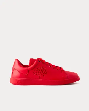 Tree Tennis Leather Lancaster Red Low Top Sneakers