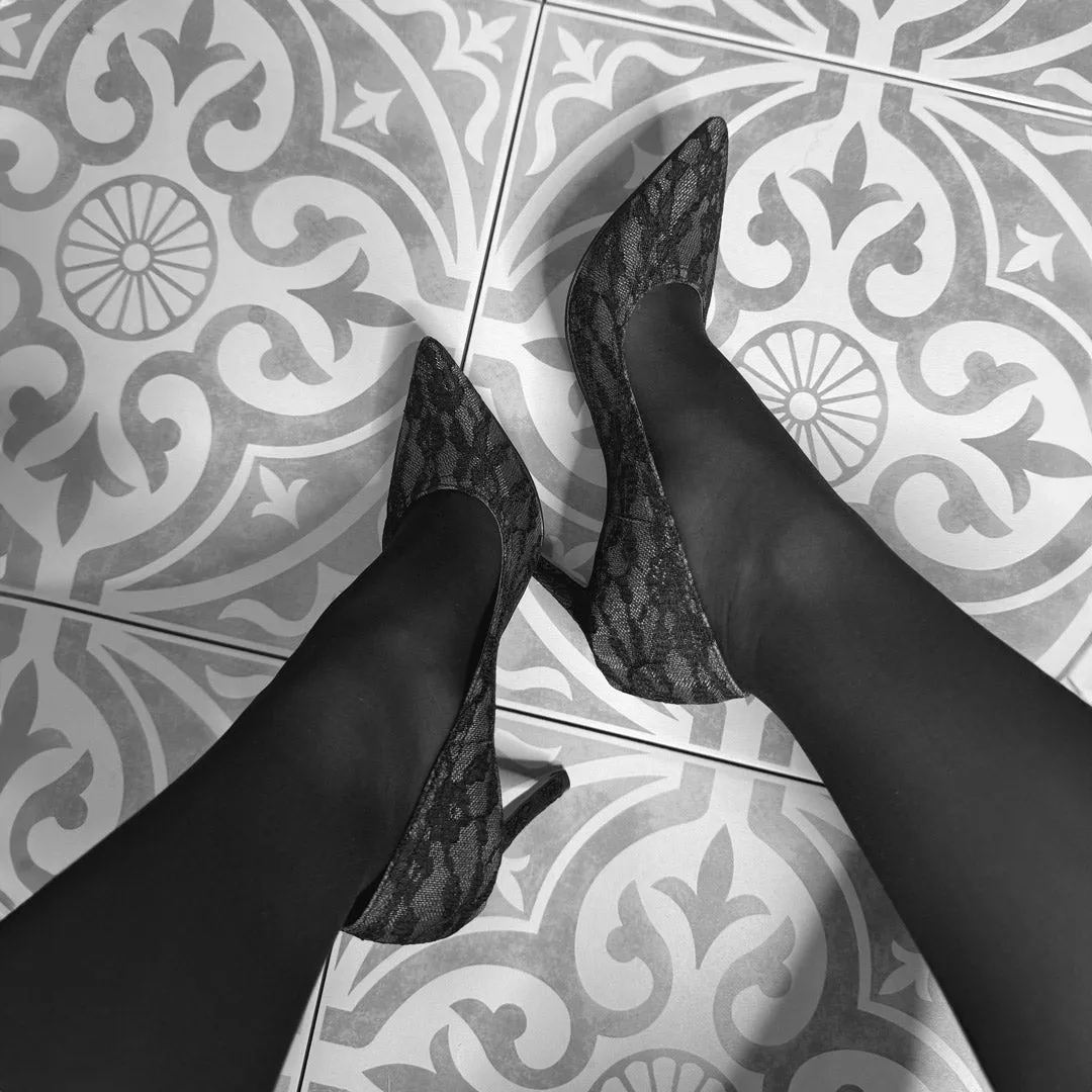*UK size 2 - FREE LOVE - ivory, 9cm heels