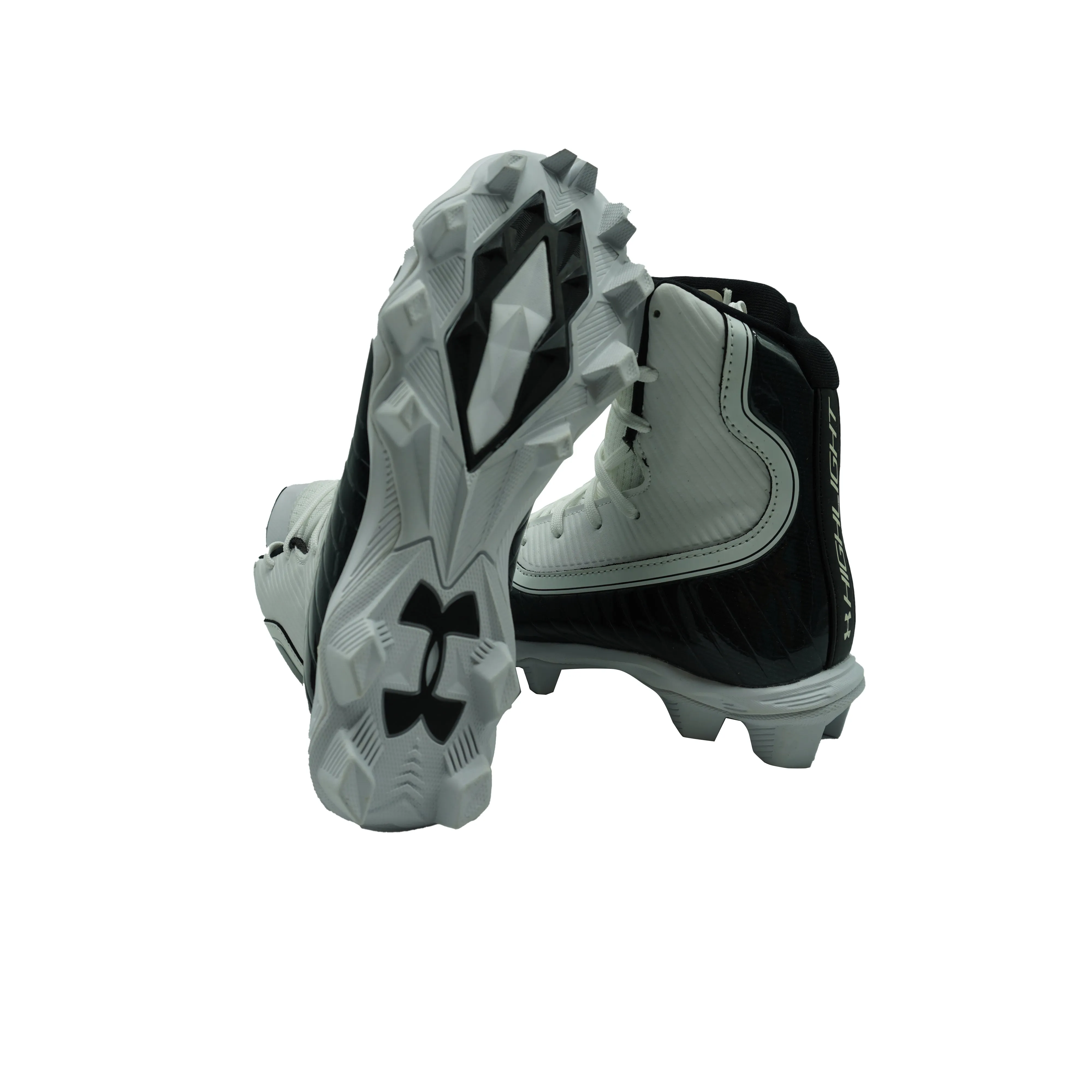 Under Armour Boy's Highlight RM Jr Football Cleats White Black