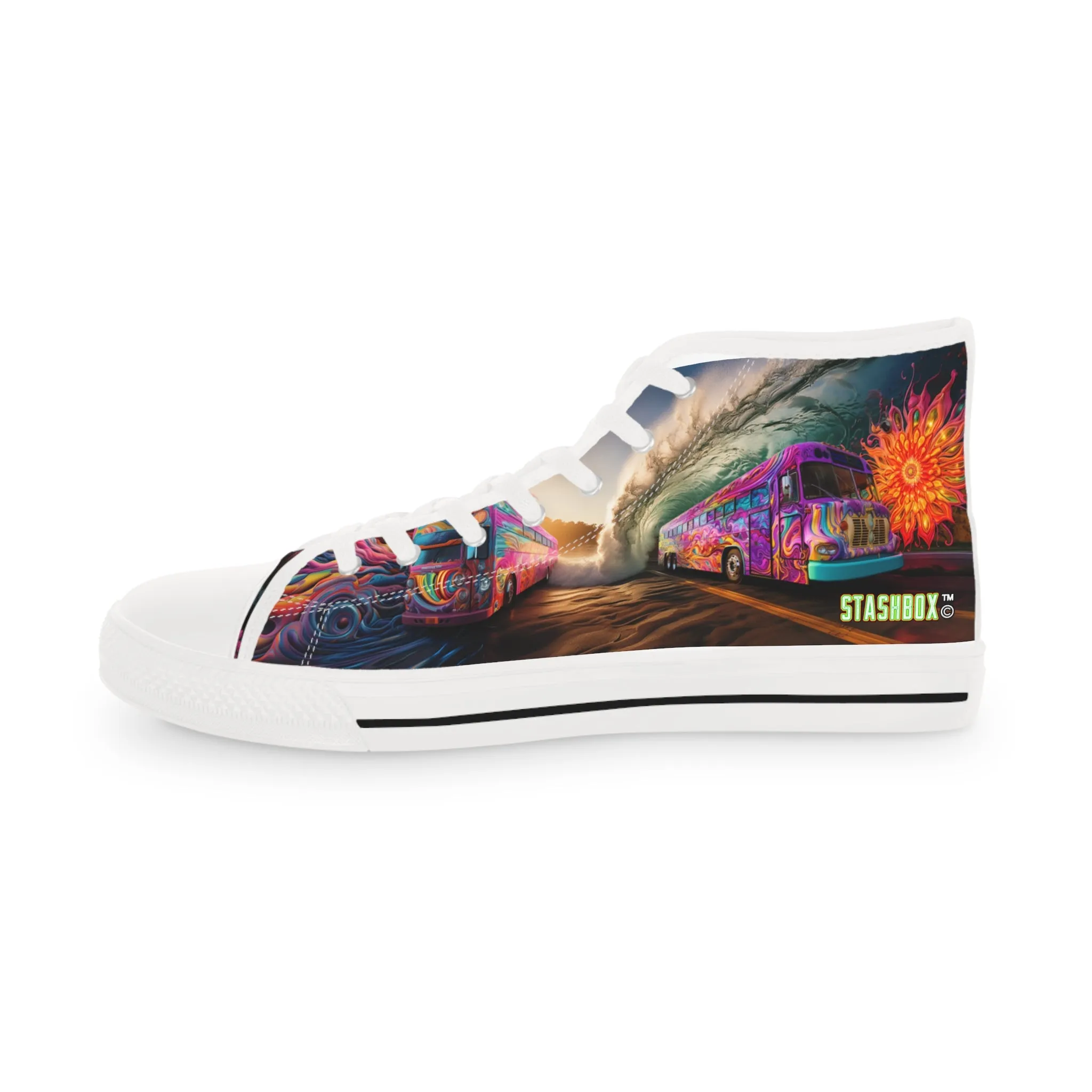 Unisex High Top Sneakers Psychedelic 001