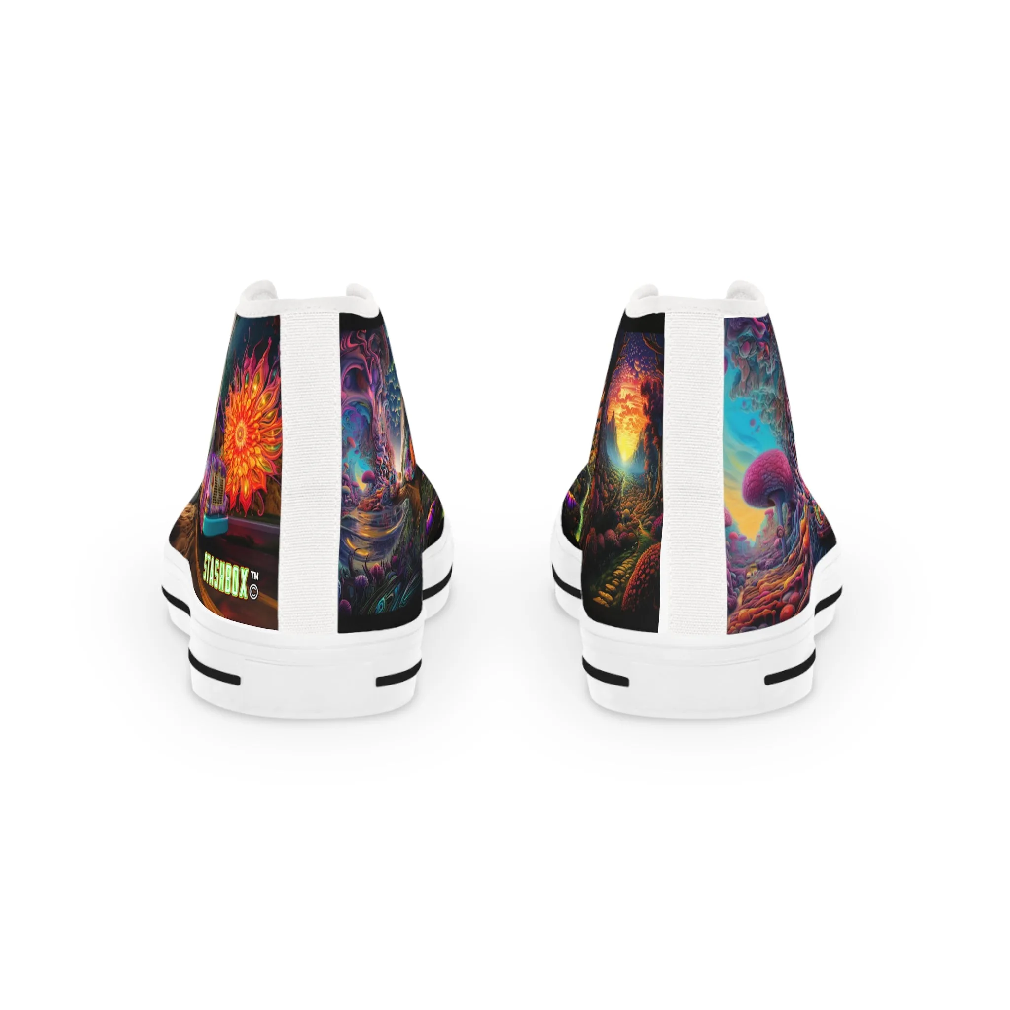 Unisex High Top Sneakers Psychedelic 001