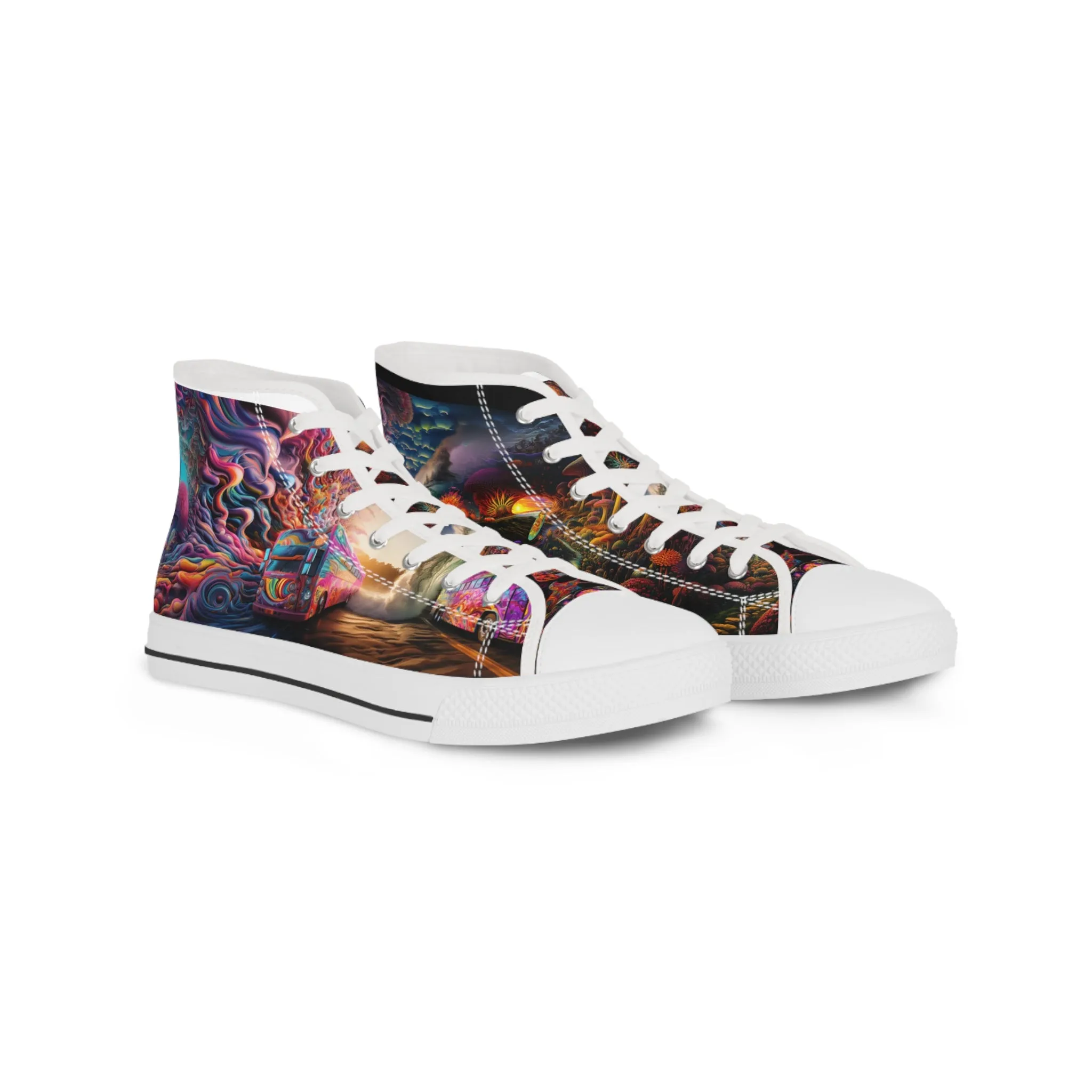 Unisex High Top Sneakers Psychedelic 001
