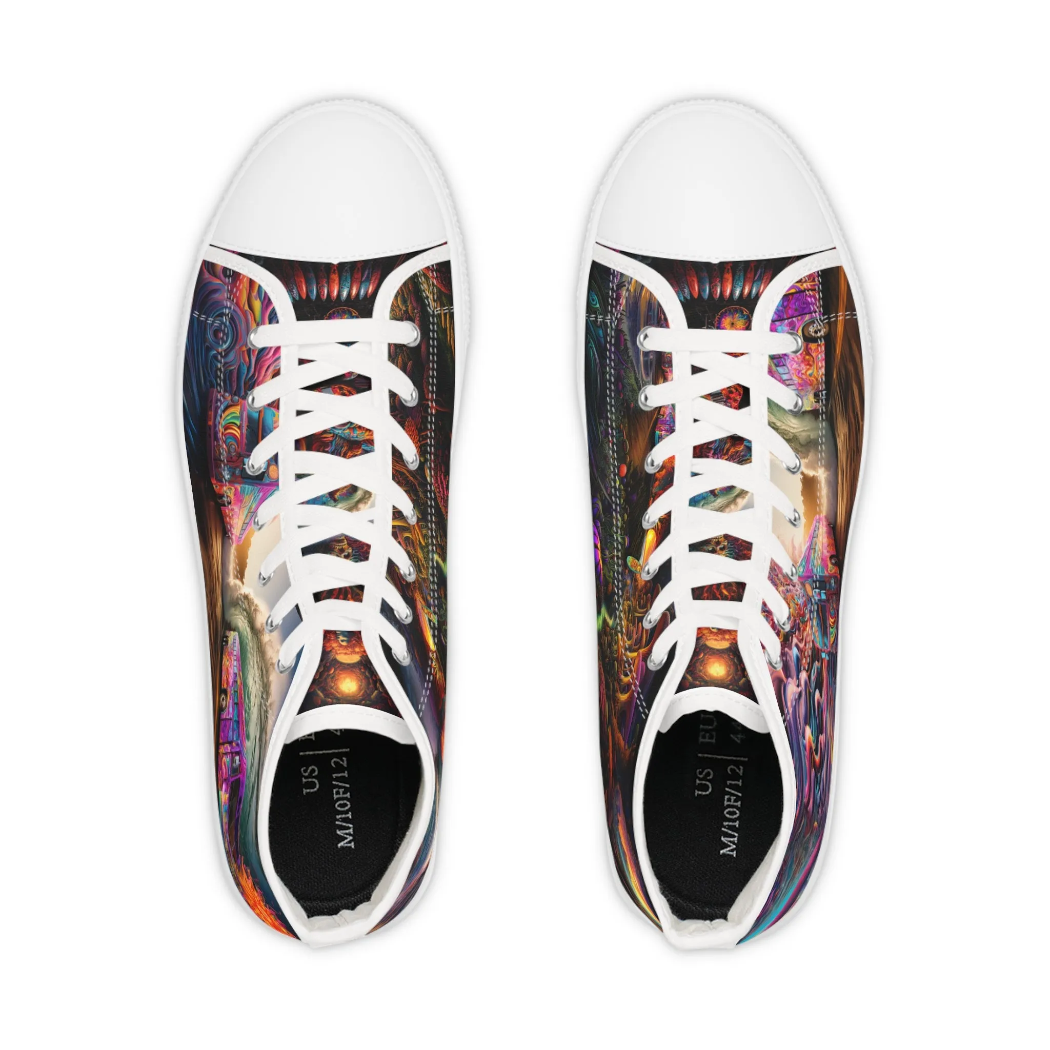 Unisex High Top Sneakers Psychedelic 001