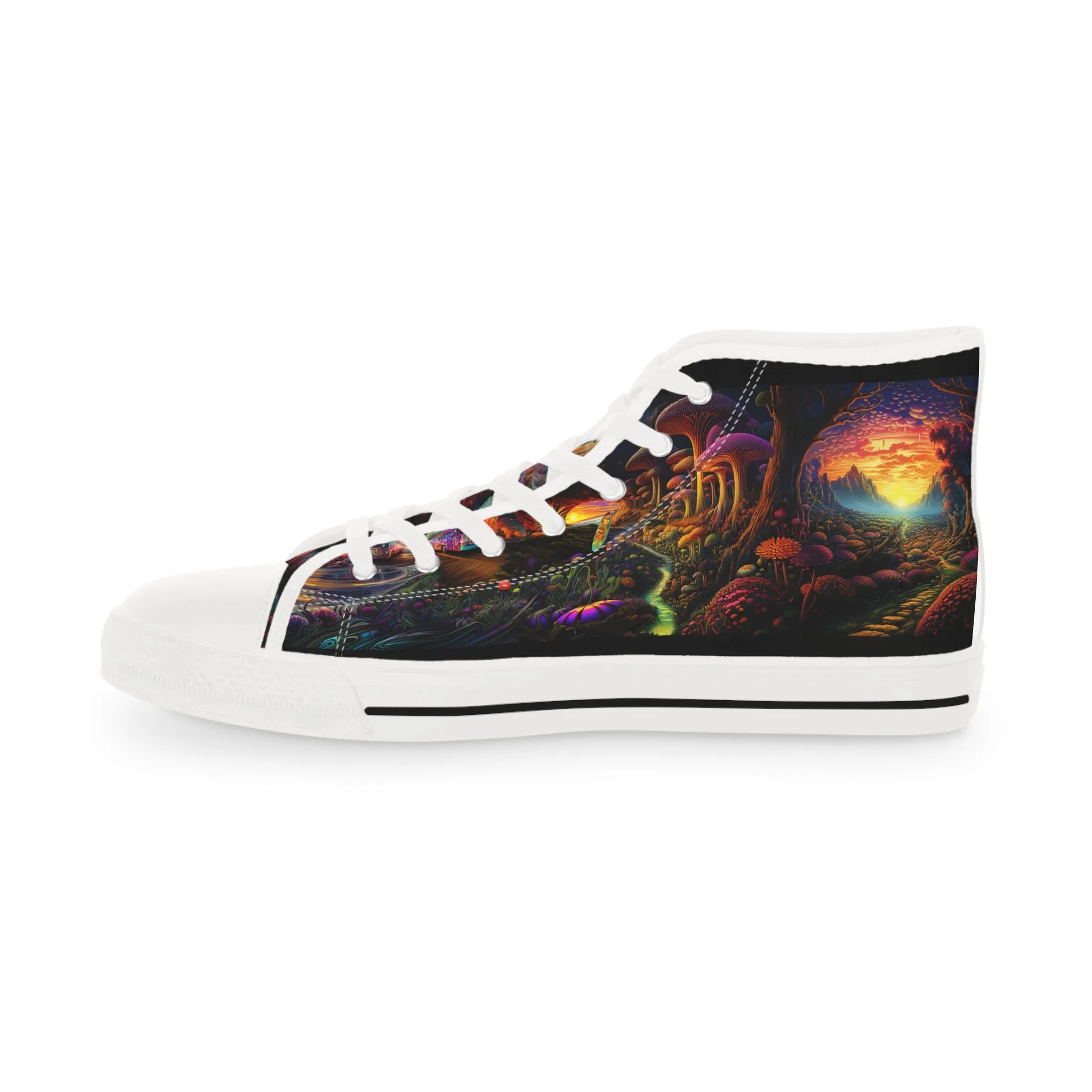 Unisex High Top Sneakers Psychedelic 001