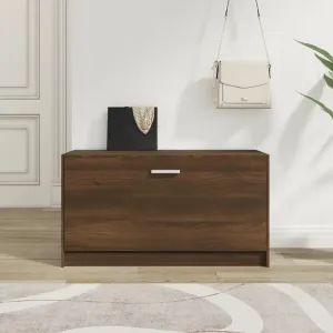 vidaXL Shoe Bench Brown Oak 80x24x45 cm Engineered Wood