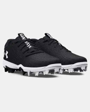 Women's UA Glyde 2 RM Softball Cleat - Black/White