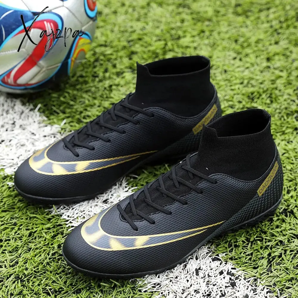 Xajzpa - Quality Football Boots Wholesale C.Ronaldo Soccer Shoes Assassin Chuteira Campo TF/AG Football Sneaker Futsal Training Shoes