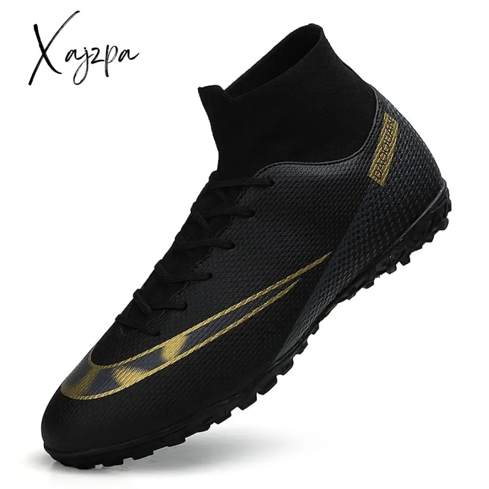 Xajzpa - Quality Football Boots Wholesale C.Ronaldo Soccer Shoes Assassin Chuteira Campo TF/AG Football Sneaker Futsal Training Shoes