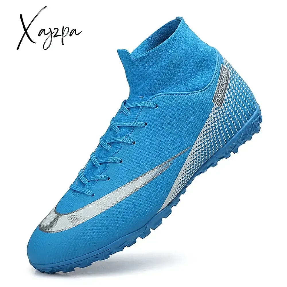 Xajzpa - Quality Football Boots Wholesale C.Ronaldo Soccer Shoes Assassin Chuteira Campo TF/AG Football Sneaker Futsal Training Shoes