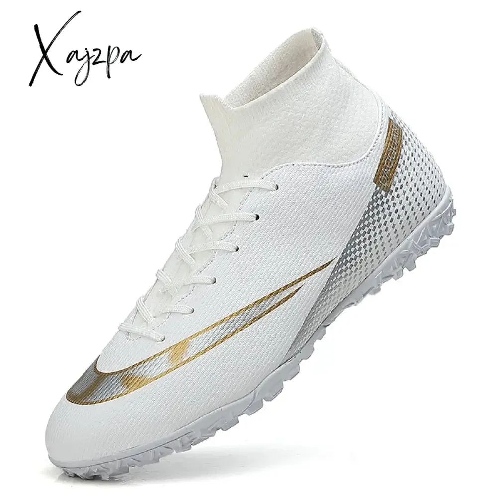 Xajzpa - Quality Football Boots Wholesale C.Ronaldo Soccer Shoes Assassin Chuteira Campo TF/AG Football Sneaker Futsal Training Shoes