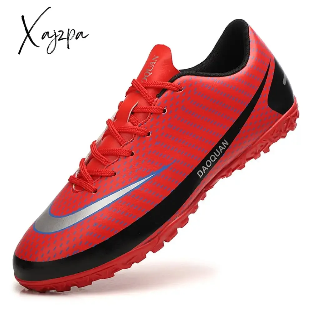 Xajzpa - Quality Football Boots Wholesale C.Ronaldo Soccer Shoes Assassin Chuteira Campo TF/AG Football Sneaker Futsal Training Shoes