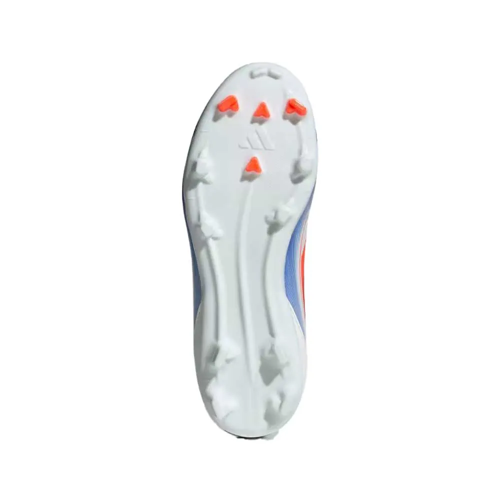 Youth Jr F50 League FG/MG Soccer Cleats - Cloud White/Solar Red/Lucid Blue - Regular (D)