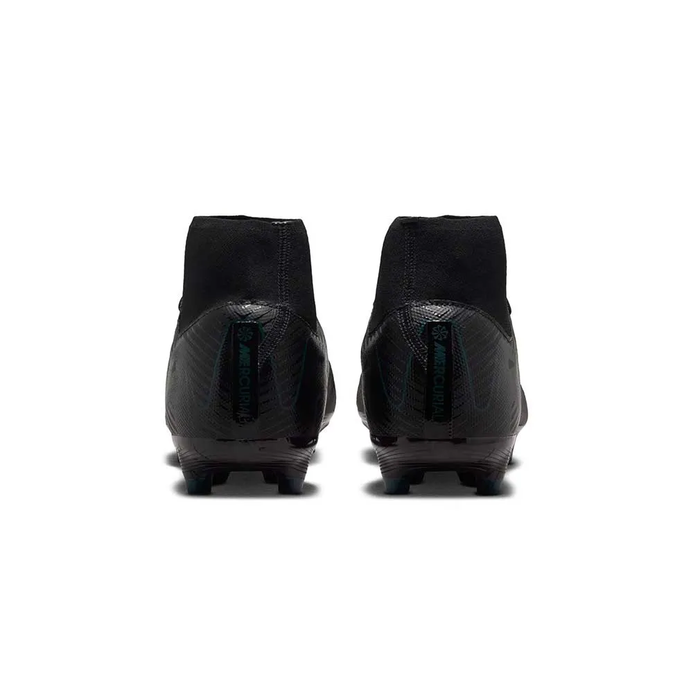 Zoom Superfly 10 Academy FG/MG Soccer Cleat - Black/Black-Deep Jungle - Regular (D)
